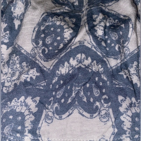 Free People Mimi Tunic Halter Top in Ivory Paisley Print Bohemian We The Free - Picture 9 of 13